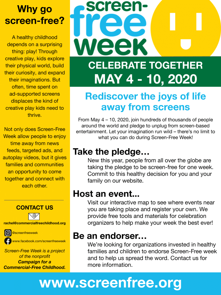 One-page flyer on how to participate in SFW