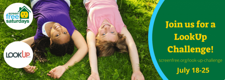 Two people lying on grass, LookUp Challenge.