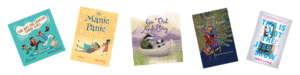 A raccoon paddles a canoe with 'Go Out And Play' text.