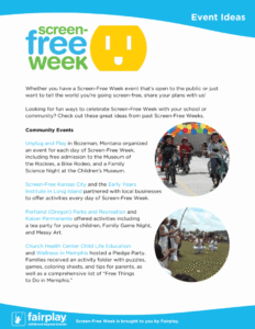 A vibrant flyer promoting Tree Week with community events and activities.