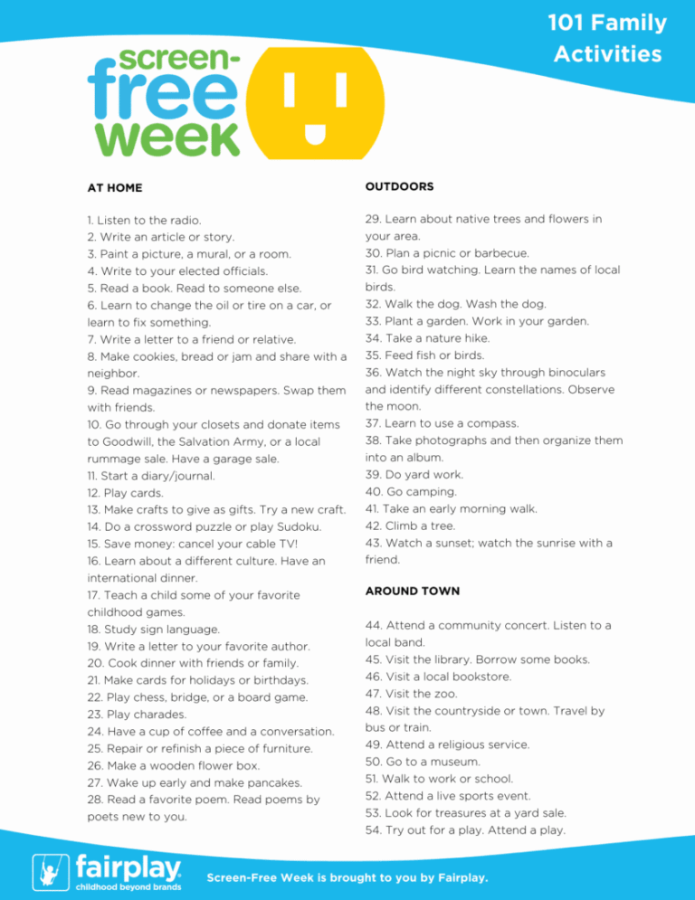 A colorful weekly meal plan with recipes and shopping list.