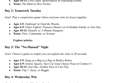 Screen Free Week 7 day challenge