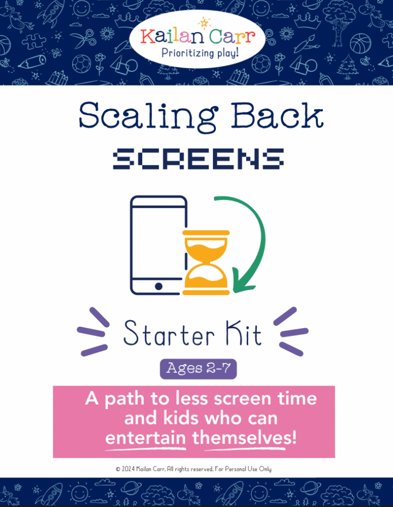 Scaling Back Screens Starter Kit for Kids